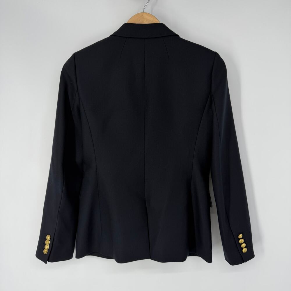 J. Crew Rhodes Blazer 100% Wool Single Breasted Gold Button Jacket Career Preppy - Picture 6 of 13